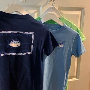 Deal - 3 New Southern Tide Youth Medium Shirt